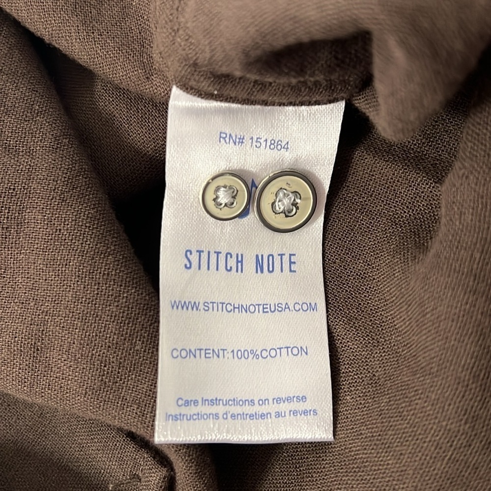 NWT Stitch Note Men's Short Sleeve Dress Shirt / Size XXL - Picture 10 of 11